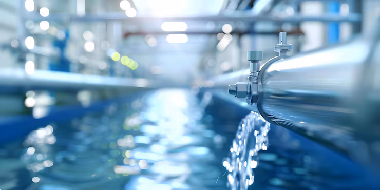 Chemical-free water treatment for factories